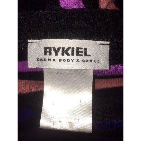 Sonia Rykiel Karma Body & Soul VTG 2000s Long Sleeve Striped Shift Dress Size XS - Picture 6 of 8